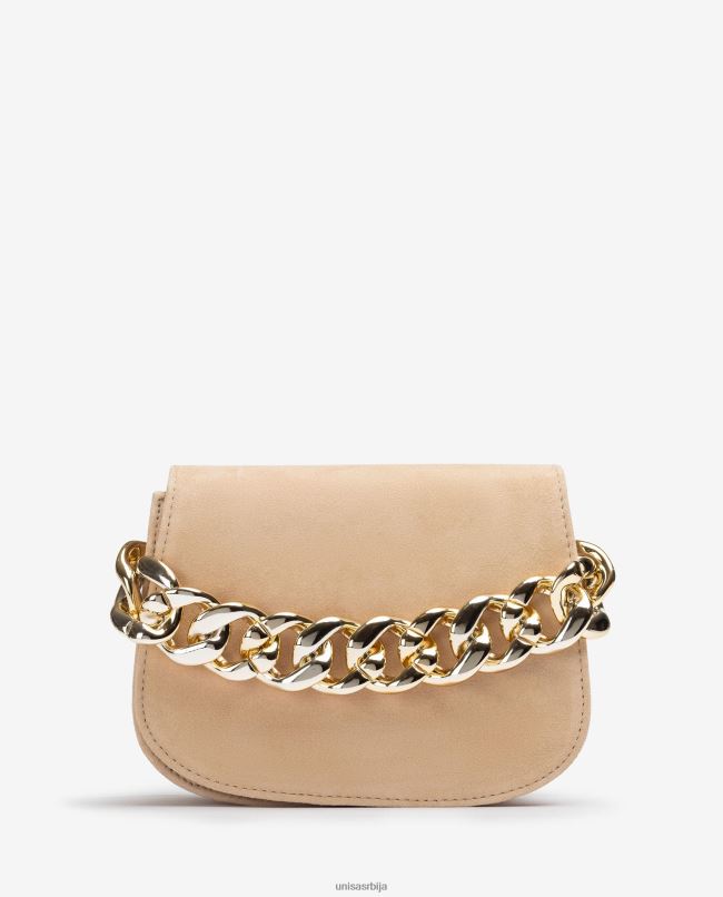 Unisa Жене беж торбица са златним ланцем T6V601186
