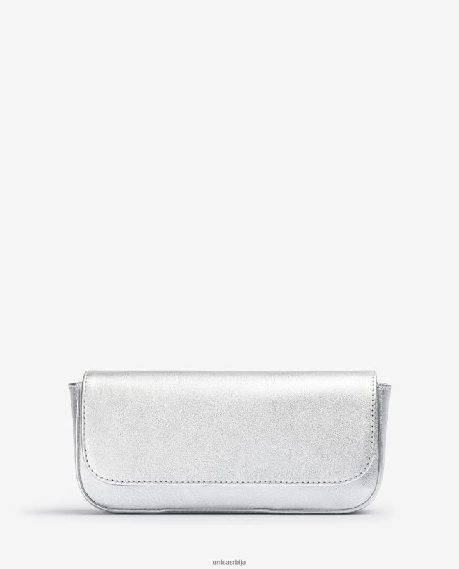 Unisa Жене сребро кожна торбица са металик ефектом T6V601212