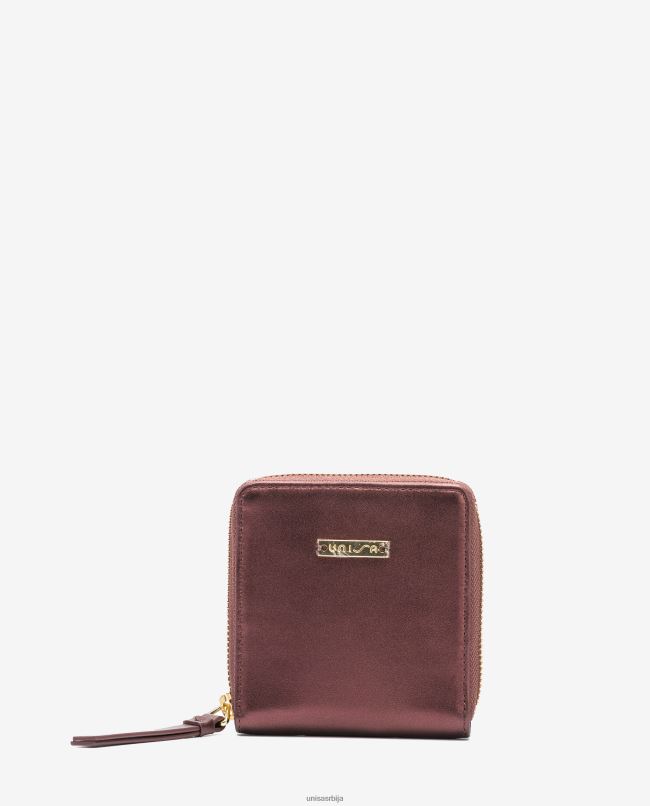 Unisa Жене црвена кожни новчаник са патентним затварачем T6V601235