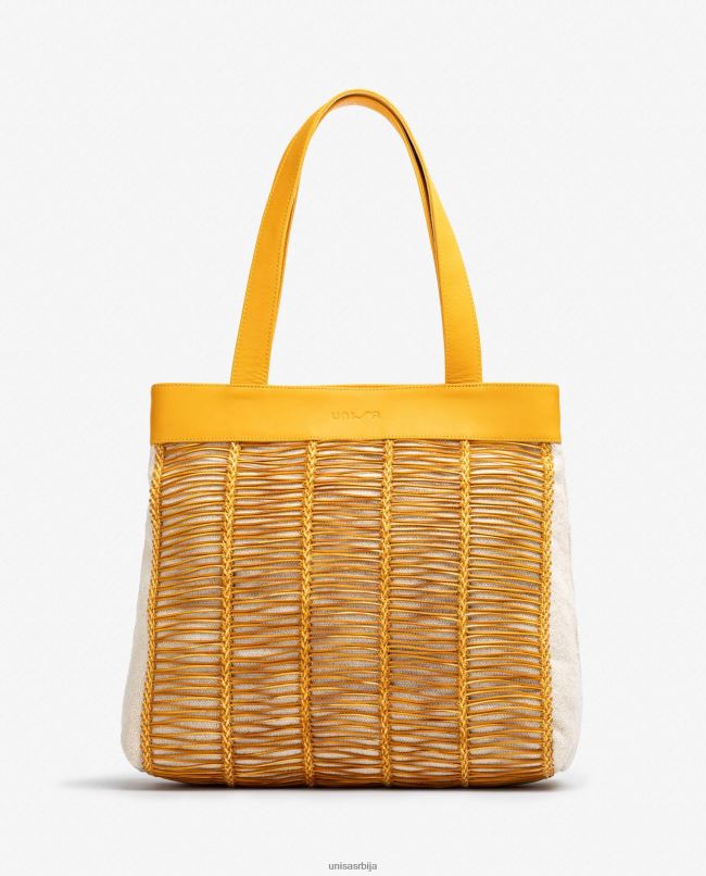 Unisa Жене жута велика ташна од тканине и коже T6V601109