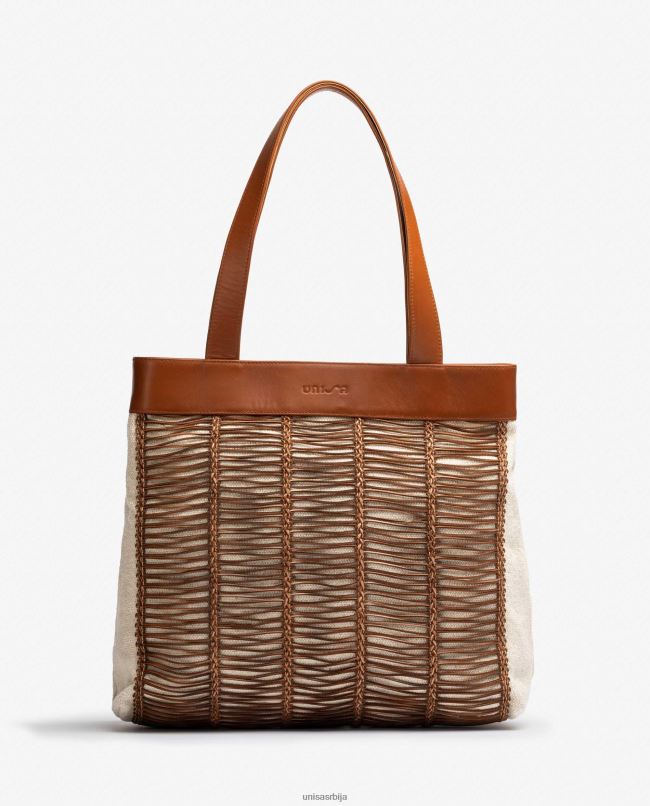 Unisa Жене браон велика ташна од тканине и коже T6V601110