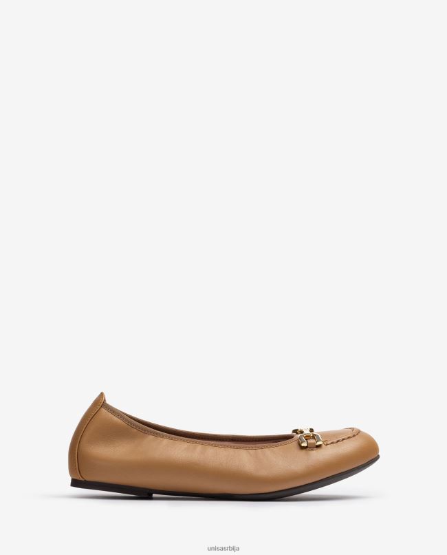 Unisa Жене браон балеринке са украсима T6V601267