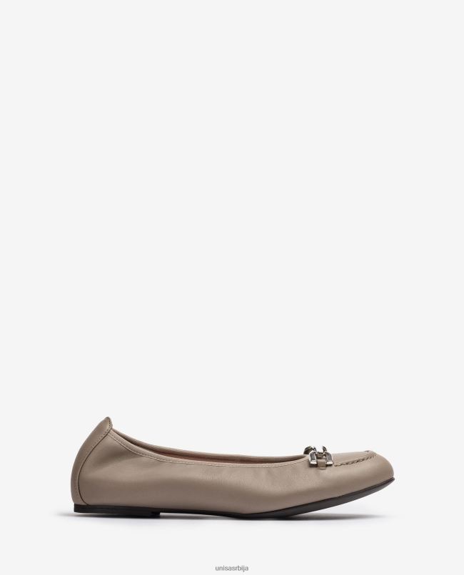 Unisa Жене браон балеринке са украсима T6V601268