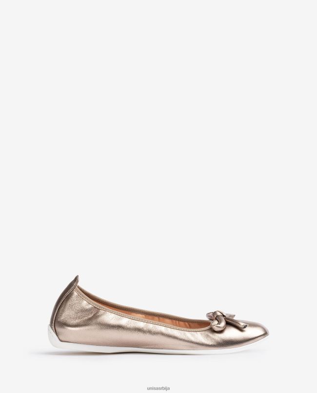 Unisa Жене бронза балерина са металик ефектом са машном T6V60644