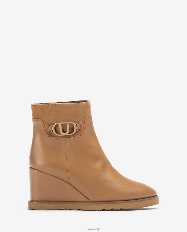 Unisa Жене браон глежњаче са високим клином T6V601010