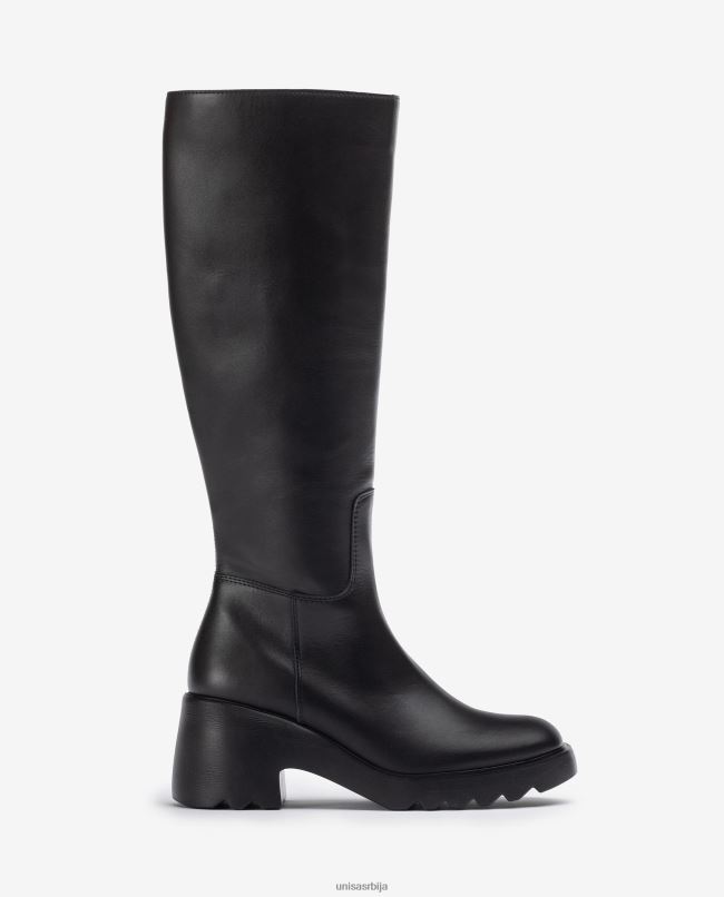 Unisa Жене грациозан кожна чизма са гуменим ђоном T6V601035