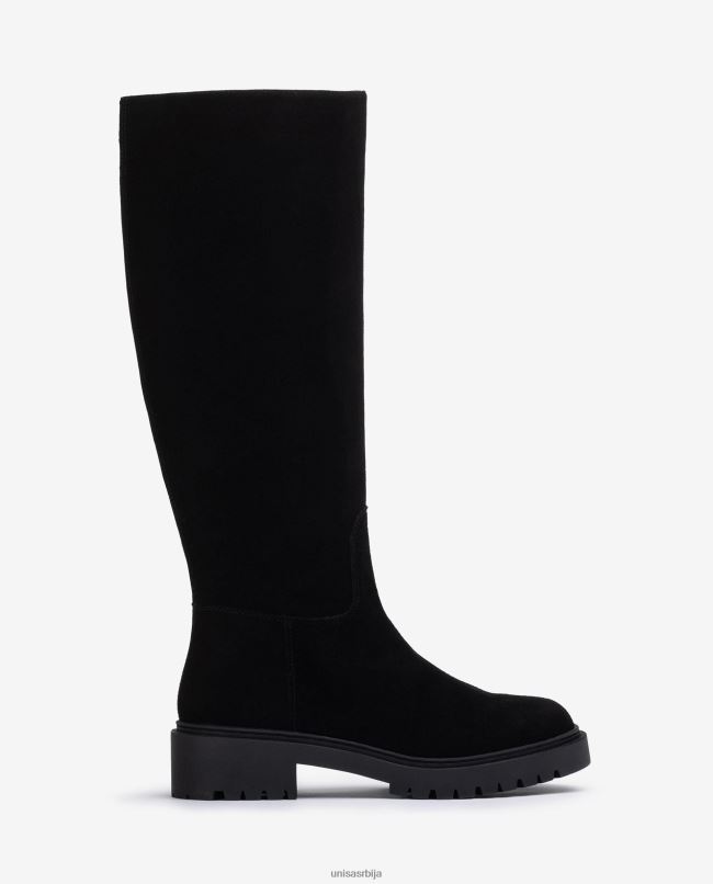 Unisa клинци грациозан чизма од антилопа са ђоном T6V601064