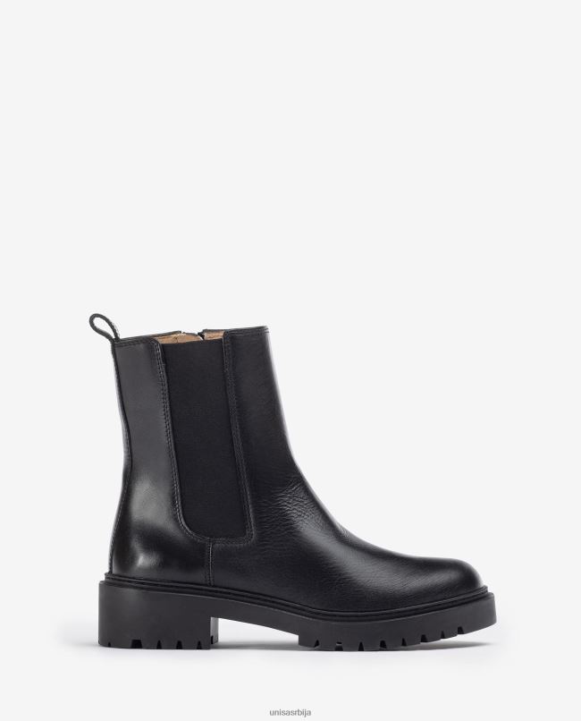 Unisa Жене мода кожне глежњаче са бочном еластиком и патент затварачем T6V60910