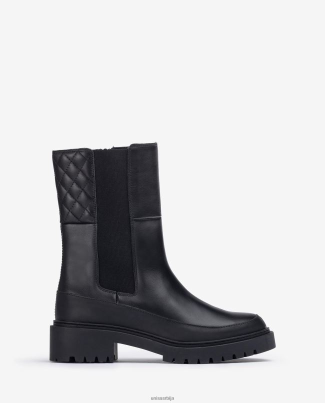 Unisa Жене црн глежњача са уметком и ђоном T6V60916