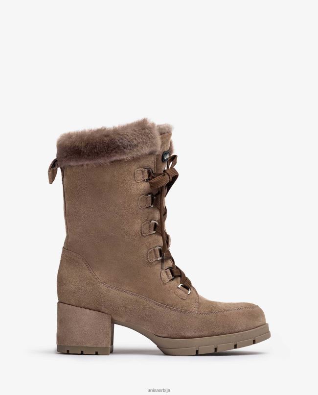 Unisa клинци мода антилоп глежњаче са пертлама средње пете T6V60932