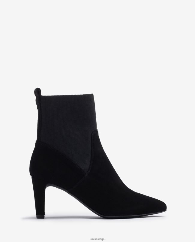 Unisa Жене црн глежњаче са четвртином горње линије од рециклиране растезљиве тканине T6V60955