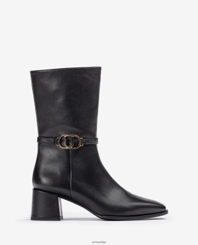 Unisa Жене мода кожна глежњача са квадратним прстима T6V60986