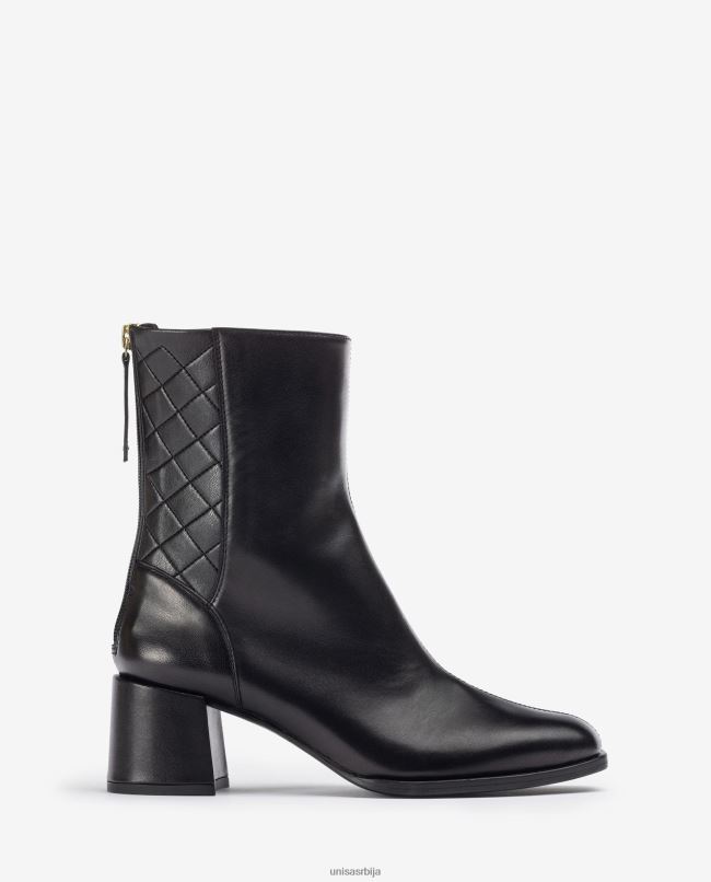 Unisa Жене црн глежњача са квадратним прстима са широком петом T6V60990