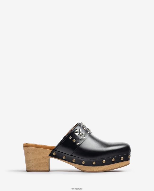 Unisa Жене црн мазга са клиновима T6V60821