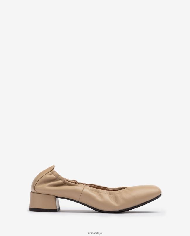 Unisa Жене беж ципела са набораним рубовима T6V601296