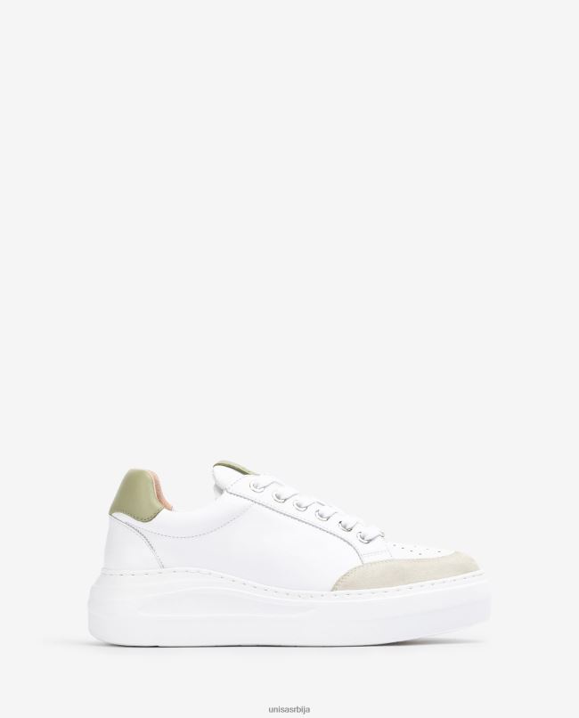 Unisa Жене бео патике од коже и семиша T6V60672