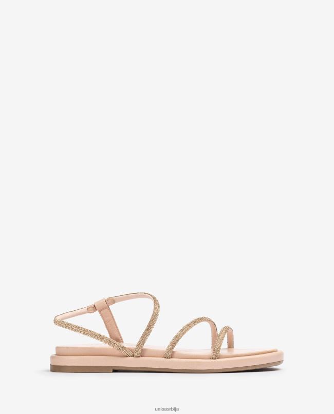 Unisa Жене розе равне сандале са шљокицама T6V6027