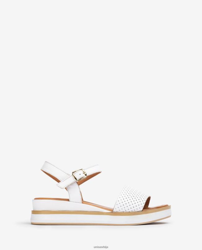 Unisa Жене бео сандале са спортским клин T6V60140