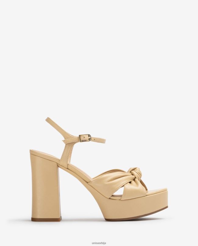 Unisa Жене беж сандале са високом потпетицом и платформом T6V60402