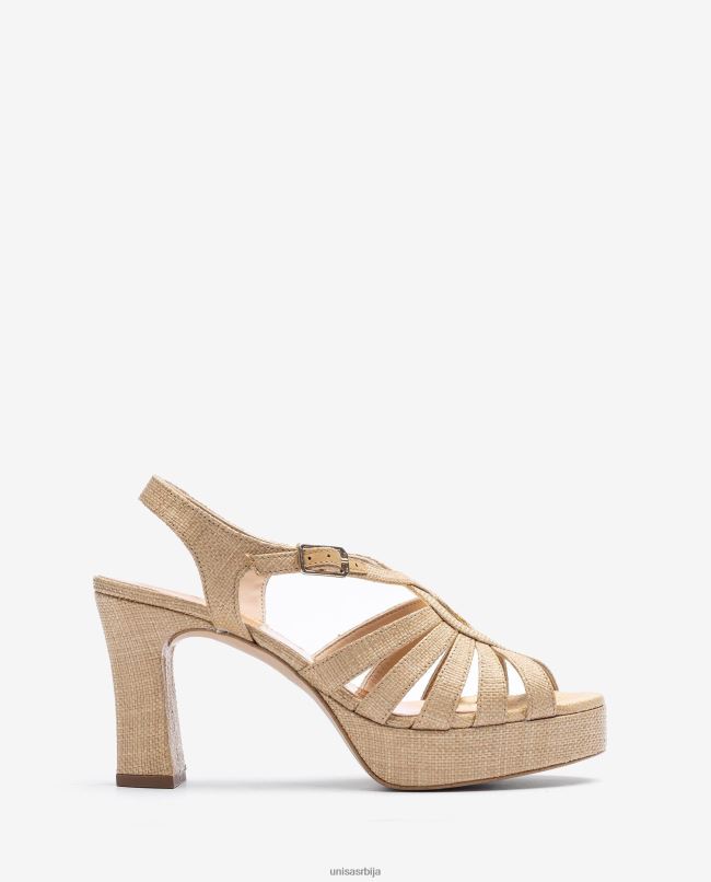 Unisa Жене браон сандала од рафије T6V601311