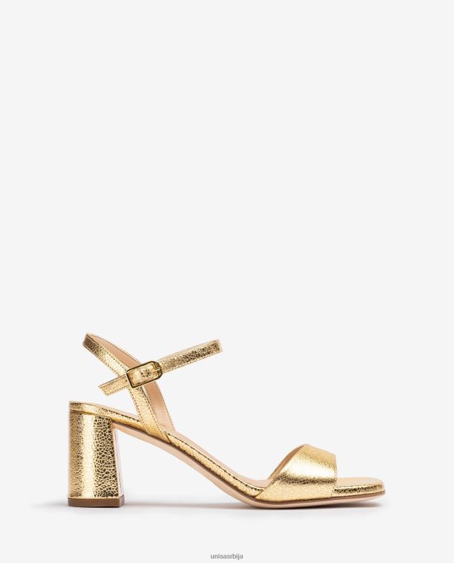 Unisa Жене злато сандала са квадратним ђоном T6V60198