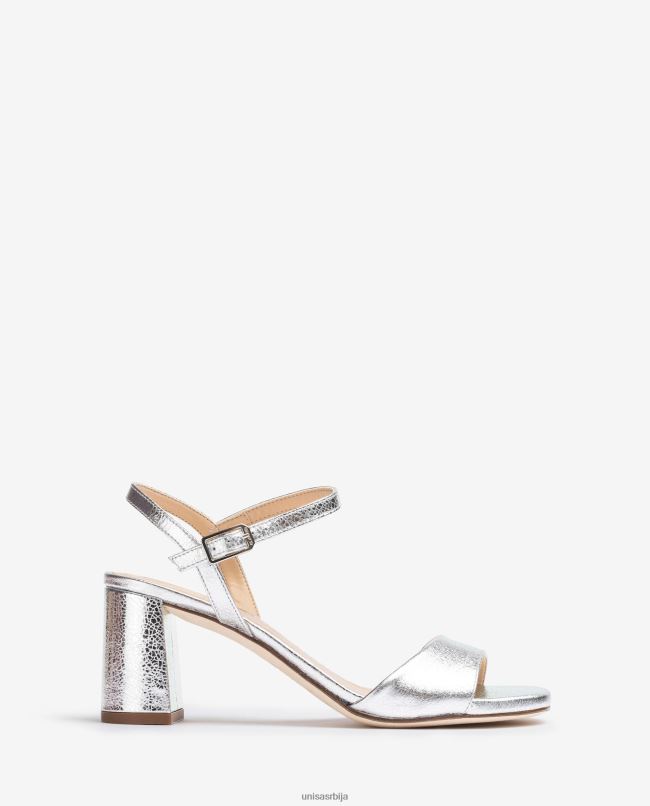 Unisa Жене сребро сандала са квадратним ђоном T6V60199