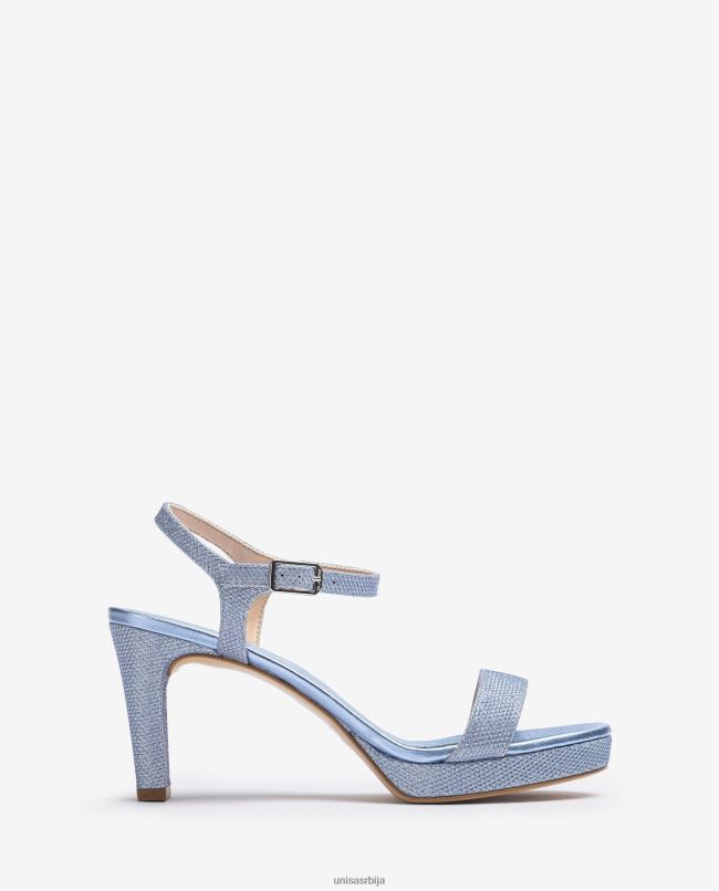 Unisa Жене Плави сандале од сјајне тканине T6V60272