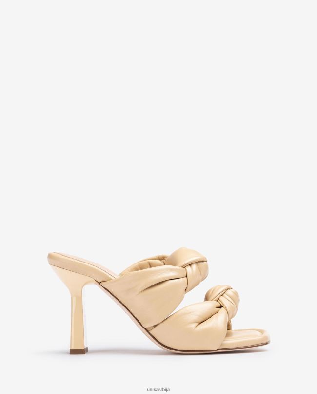 Unisa Жене беж кожне сандале са чворовима T6V60302