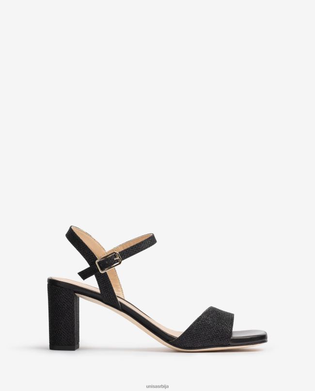 Unisa Жене црн сандале са квадратним прстима T6V60392