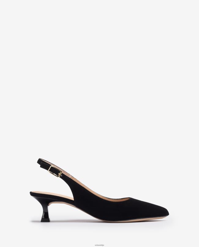 Unisa Жене црн суеде слинг бацк T6V60520