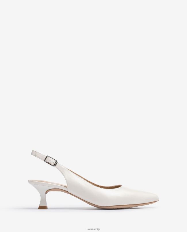 Unisa Жене бео шиљастог прста слингбацк T6V60545