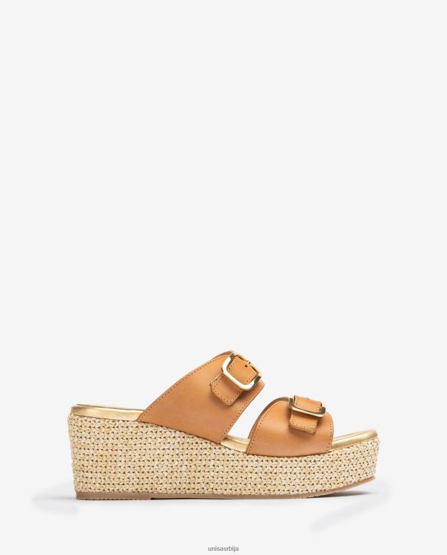 Unisa Жене браон сандала са ременима са копчом T6V60148