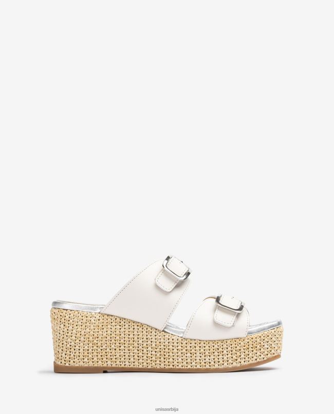 Unisa Жене бео сандала са ременима са копчом T6V60149