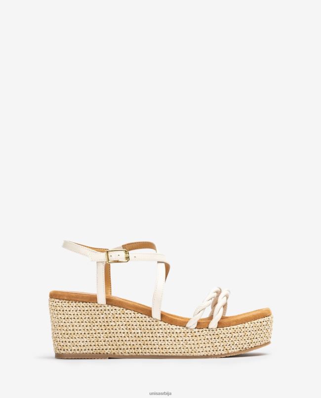 Unisa Жене мода сандале са блок петом и спиралним каишевима T6V60159